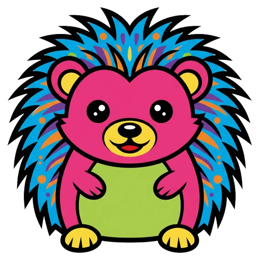 hedgehog Pop Art icon