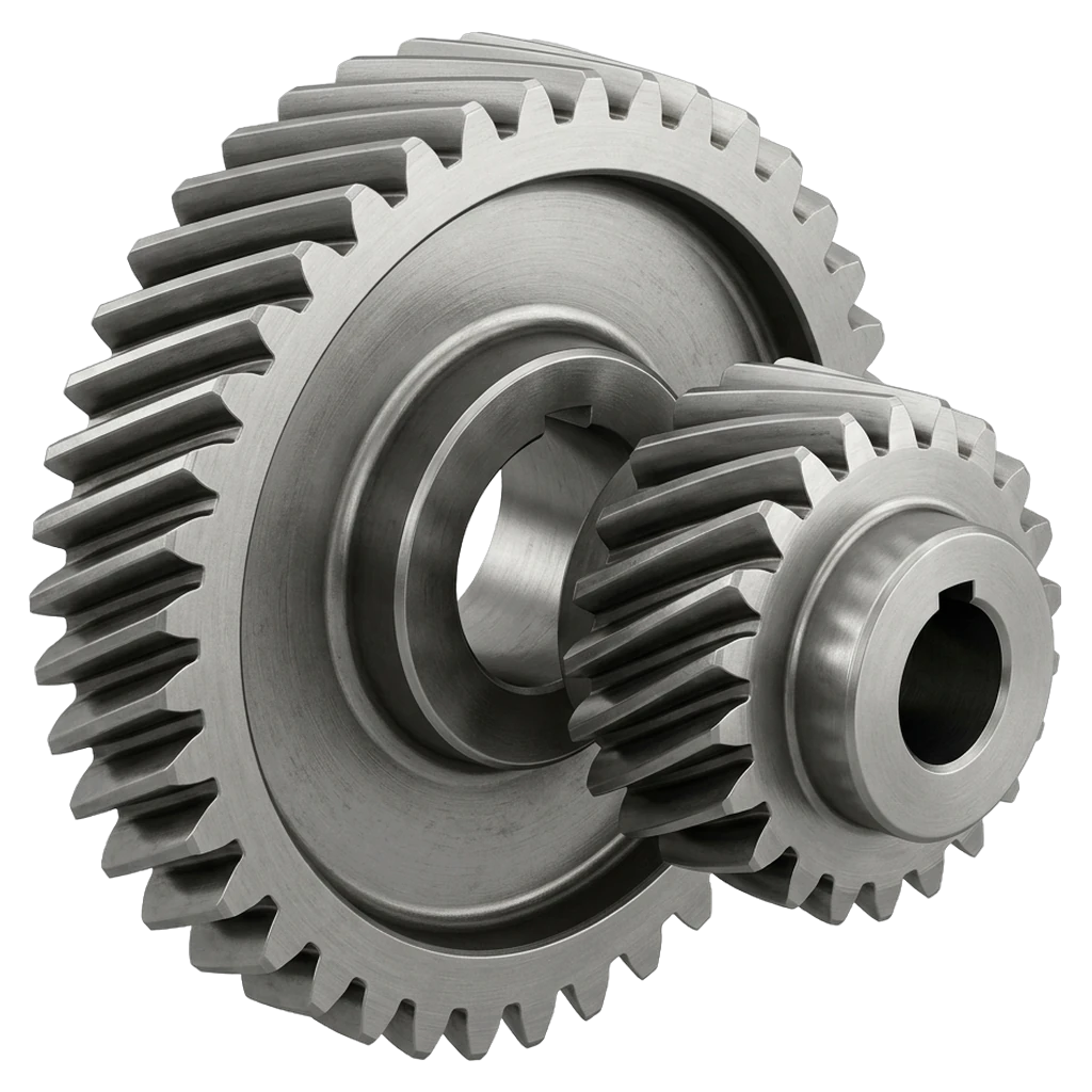 helical gear set Photorealistic icon