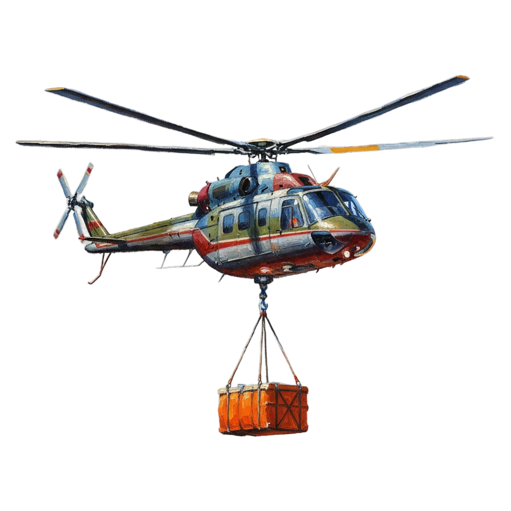 helicopter aerial transport Oil Painting icon