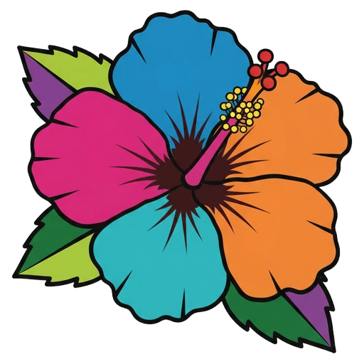 hibiscus Pop Art icon
