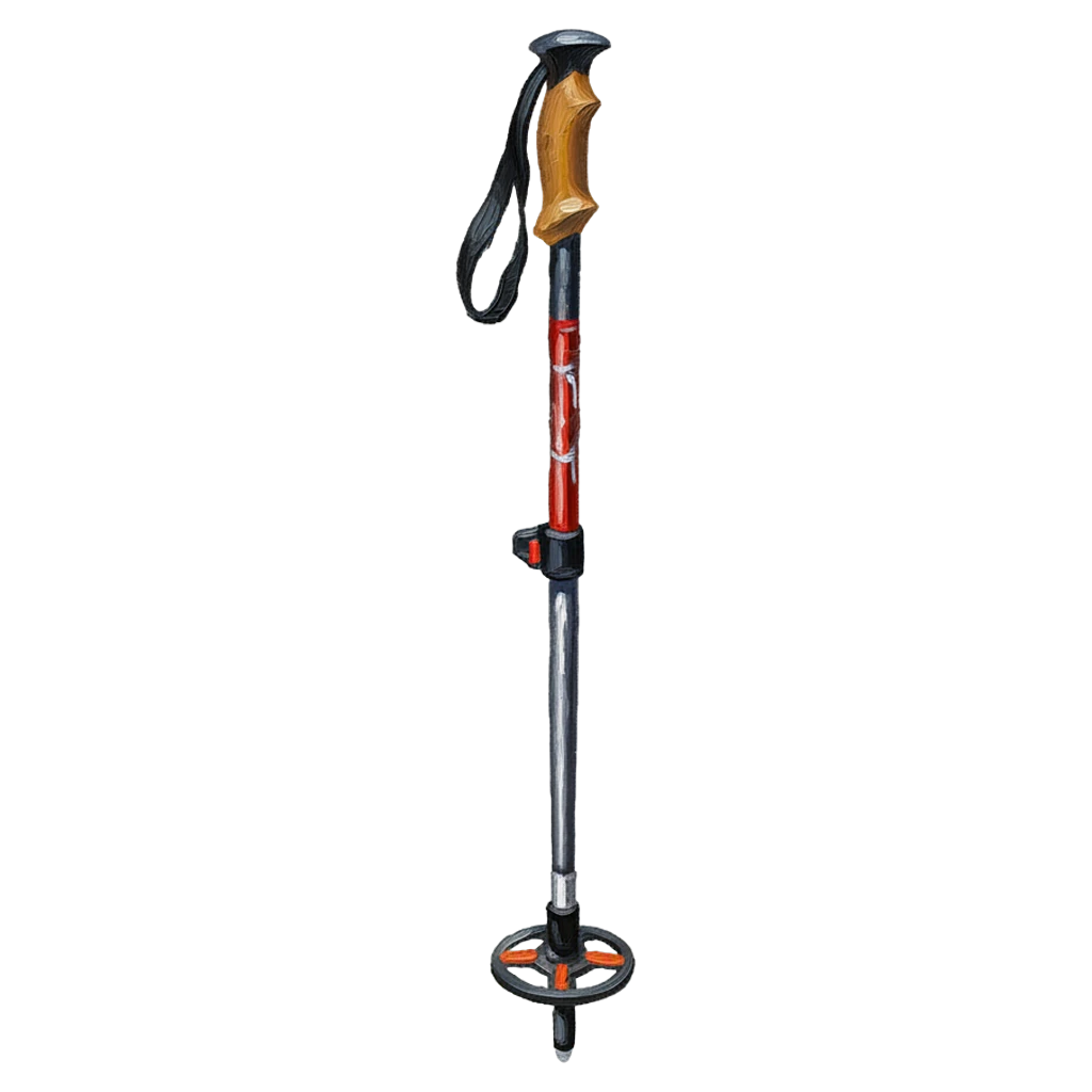 hiking pole Oil Painting icon