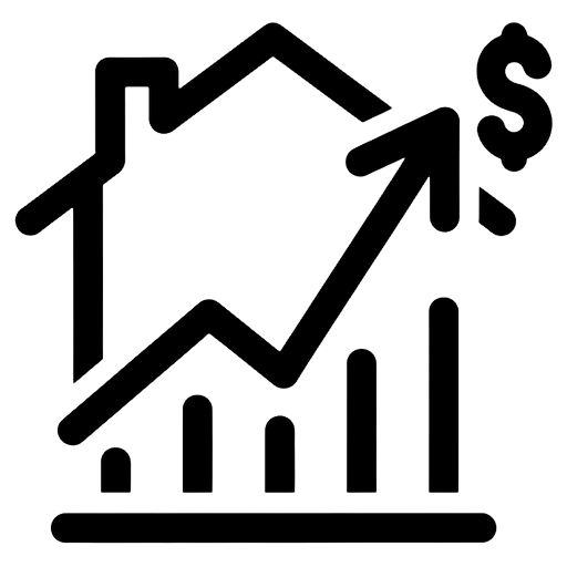 home valuation Line Art icon