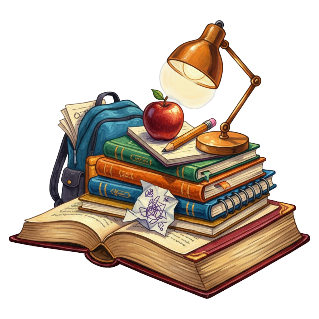 homework Oil Painting icon - free AI-generated oil painting icon for web and app projects