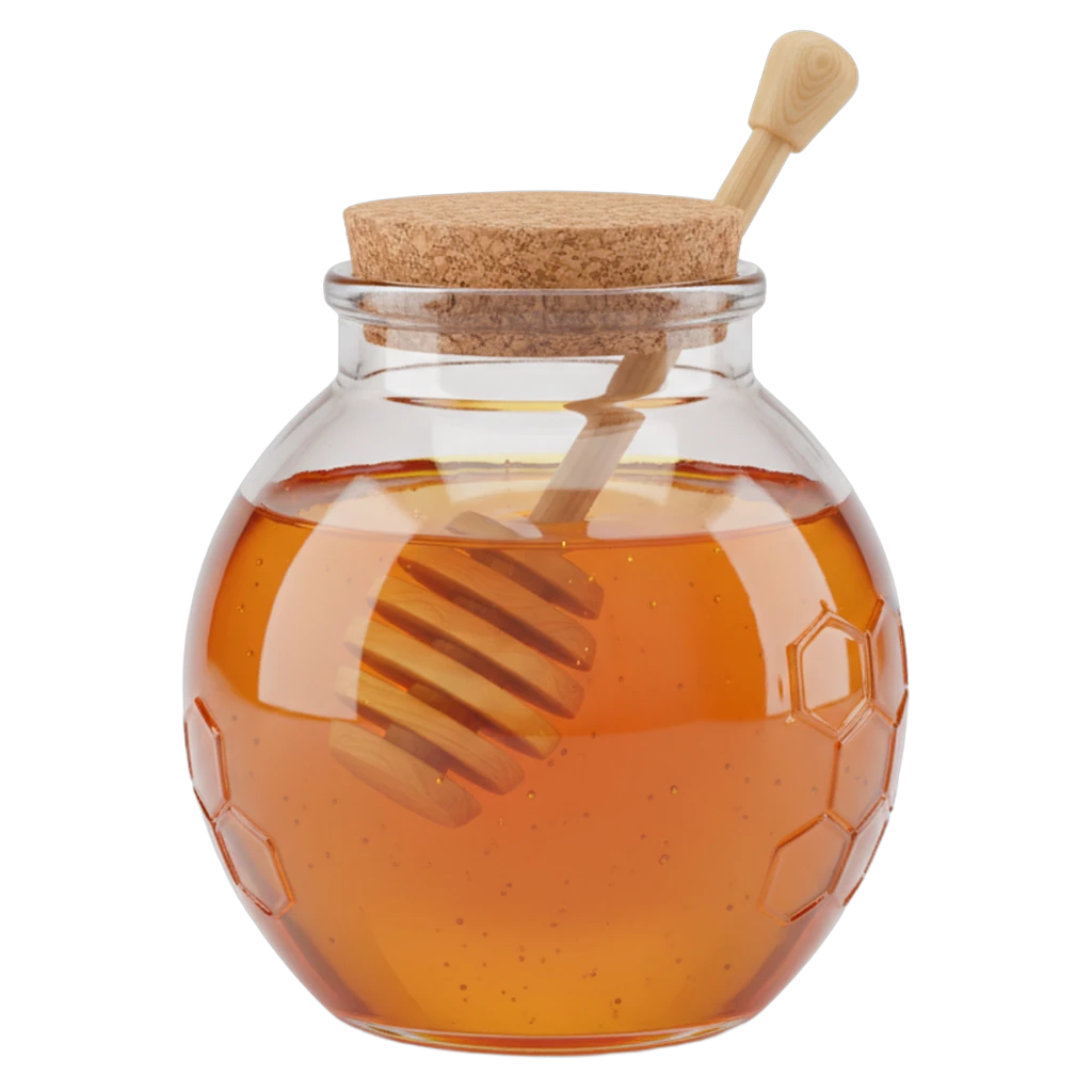 honey jar Photorealistic icon