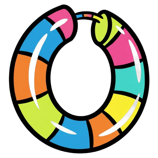 hoop earring Pop Art icon