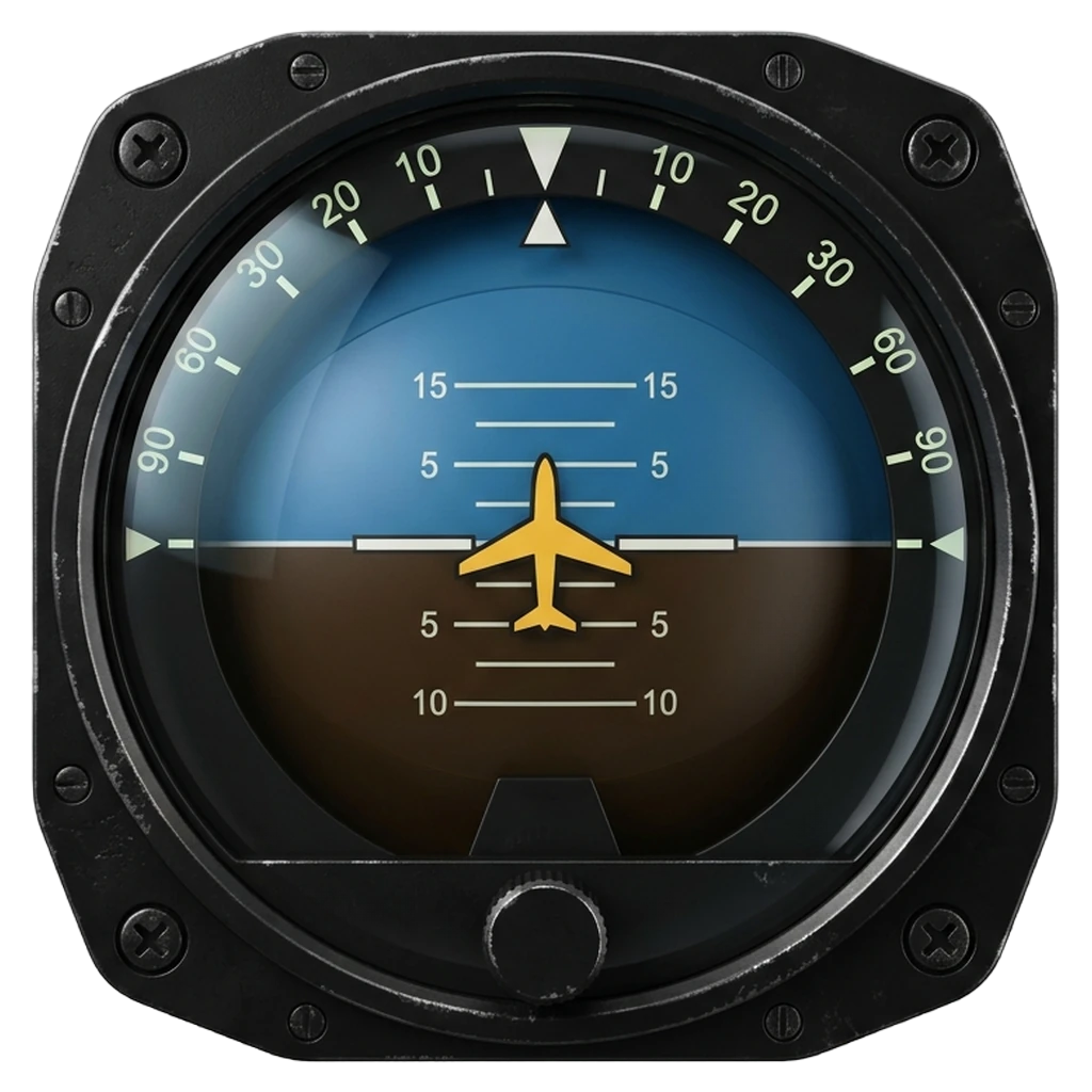 horizon indicator Photorealistic icon - free AI-generated photorealistic icon for web and app projects