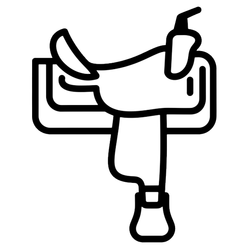 horse saddle Line Art icon - free AI-generated line art icon for web and app projects