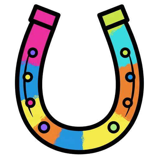 horseshoe Pop Art icon