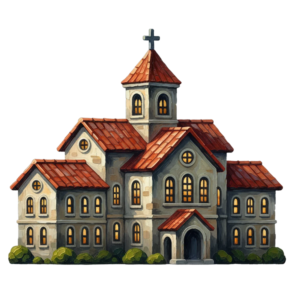 hospital Oil Painting icon - free AI-generated oil painting icon for web and app projects