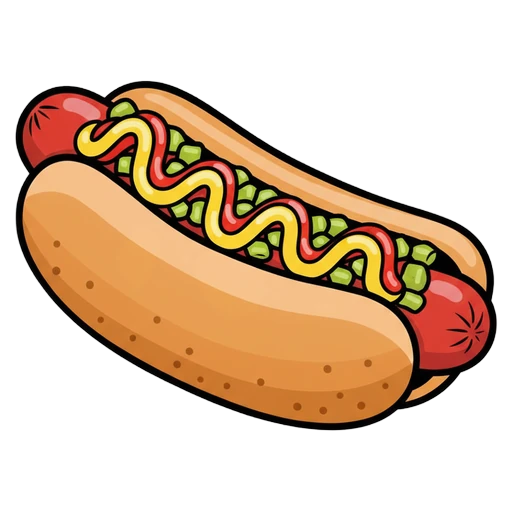 hotdog Pop Art icon