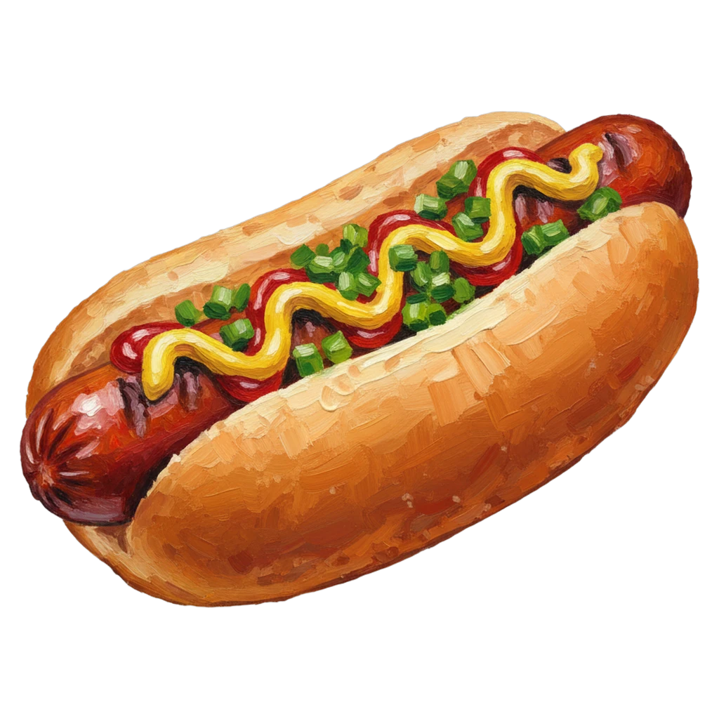 hotdog Oil Painting icon