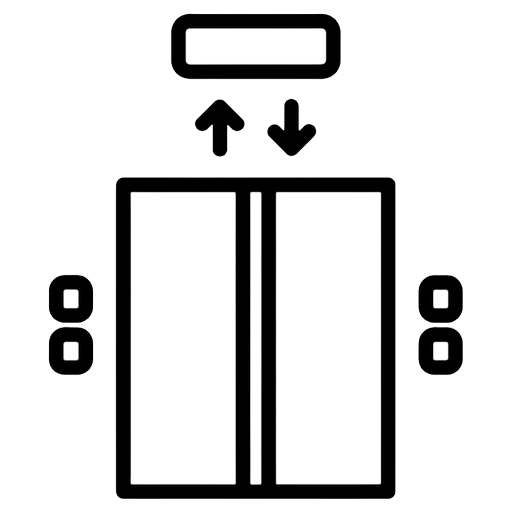 hotel elevator Line Art icon - free AI-generated line art icon for web and app projects
