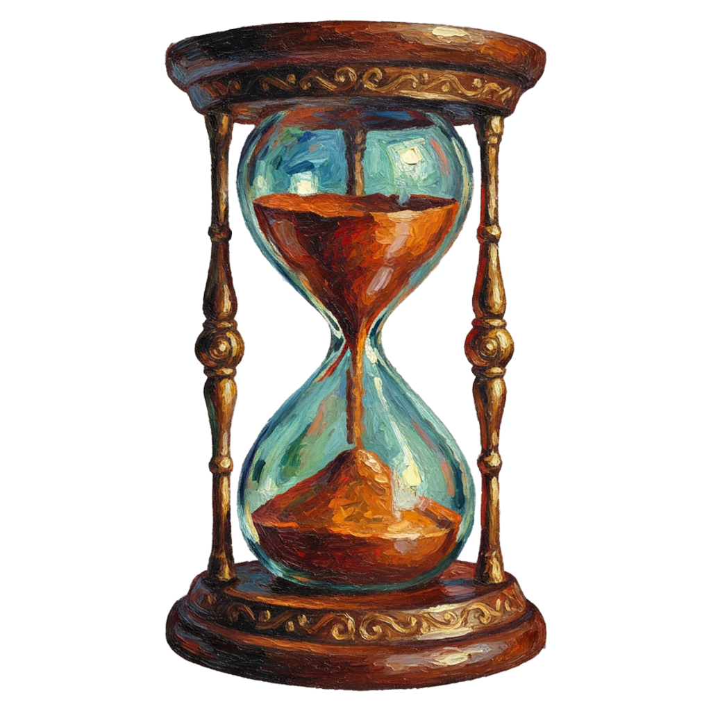 hourglass Oil Painting icon