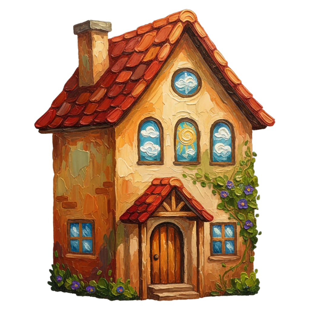 house home building Oil Painting icon
