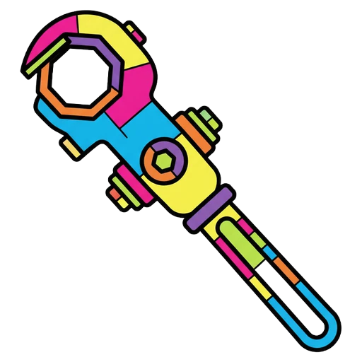hydrant wrench Pop Art icon