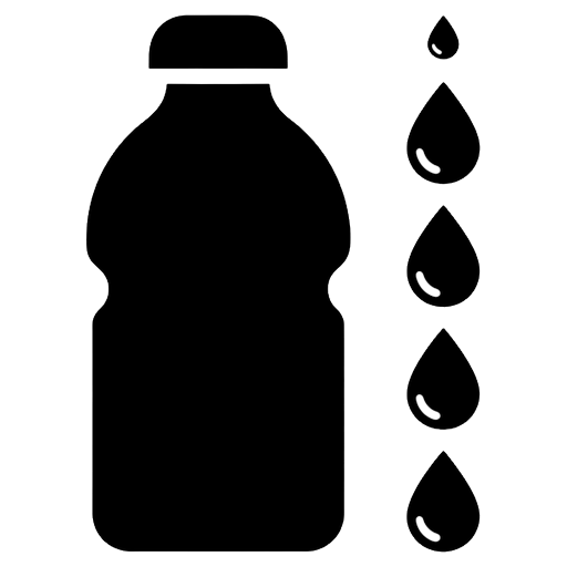 hydration tracker Solid Glyph icon - free AI-generated solid glyph icon for web and app projects