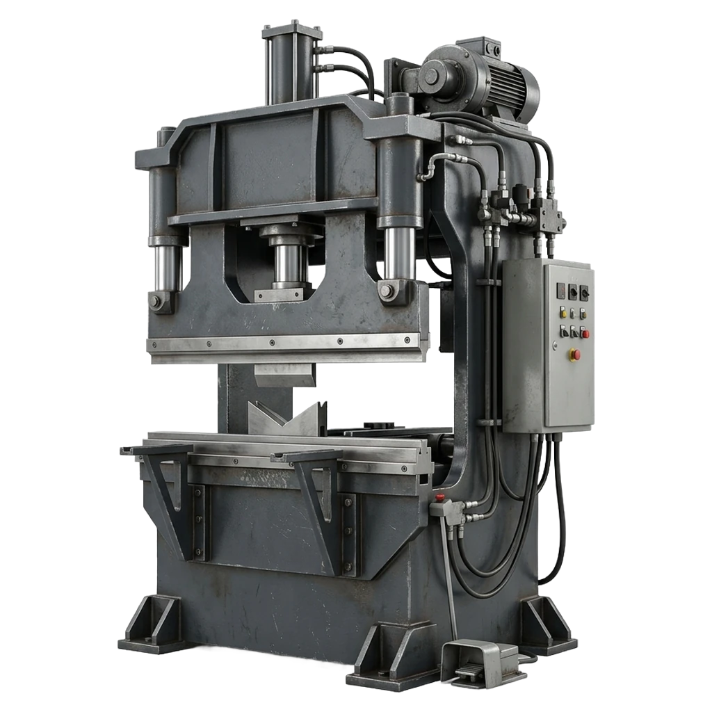 hydraulic press brake Photorealistic icon - free AI-generated photorealistic icon for web and app projects