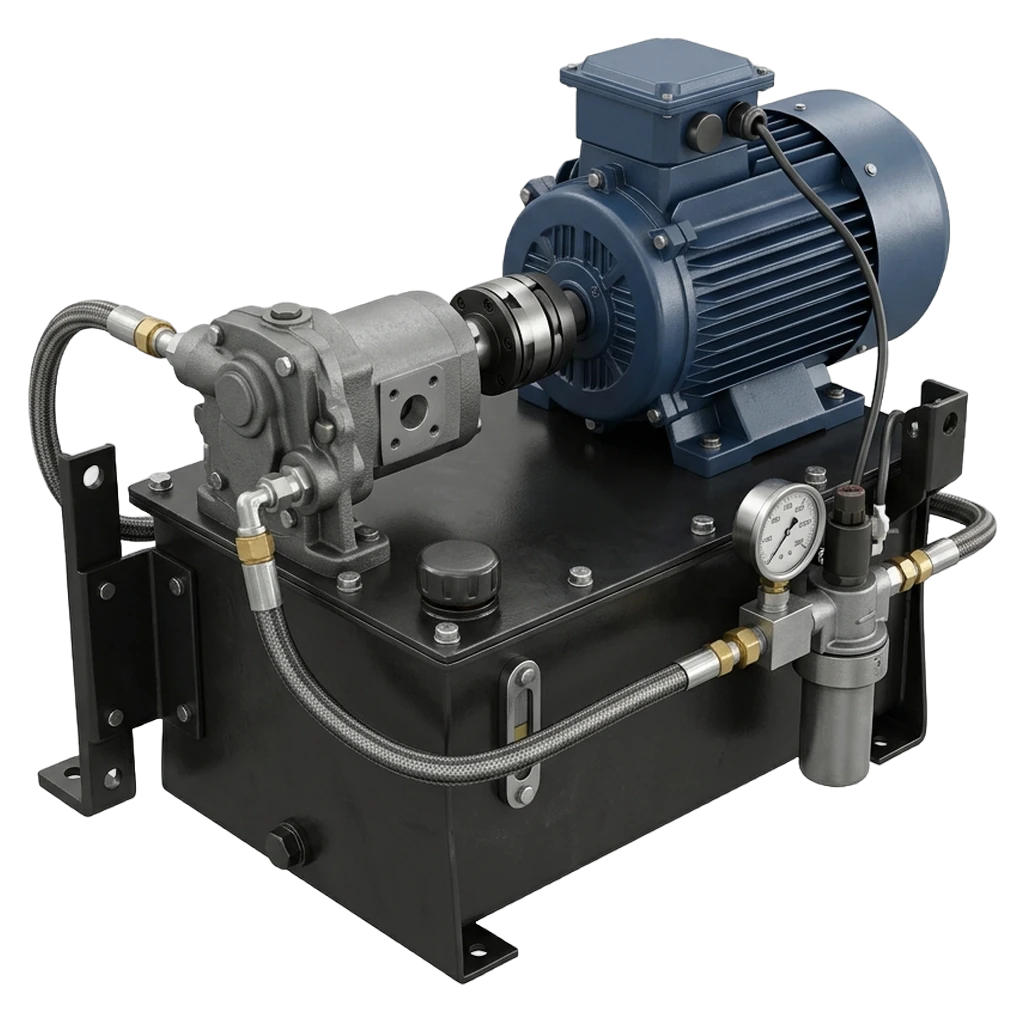 hydraulic pump unit Photorealistic icon