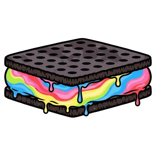 ice cream sandwich Pop Art icon