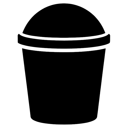 ice cream tub Solid Glyph icon