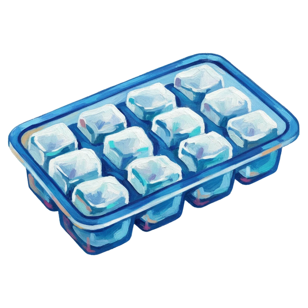 ice cube tray Oil Painting icon