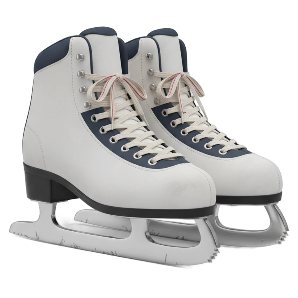 ice skates Photorealistic icon