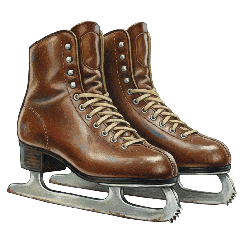 ice skates Oil Painting icon