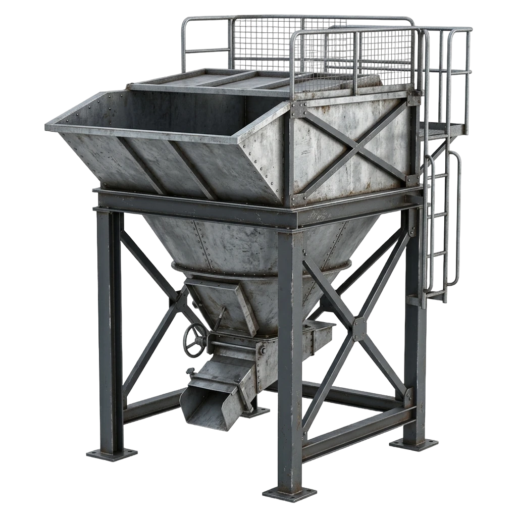 industrial hopper Photorealistic icon - free AI-generated photorealistic icon for web and app projects