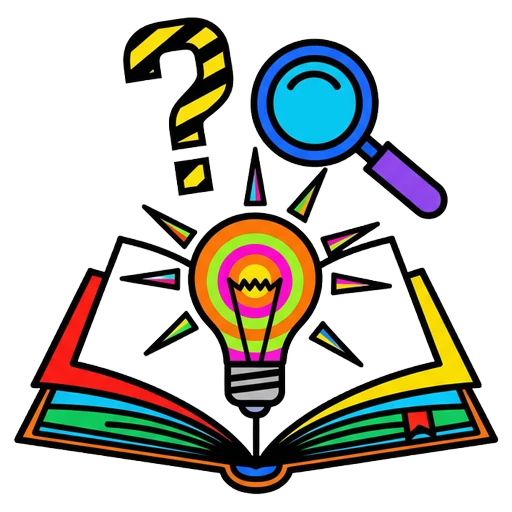 informational intent Pop Art icon - free AI-generated pop art icon for web and app projects