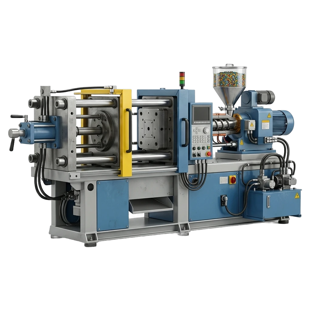 injection molding machine Photorealistic icon