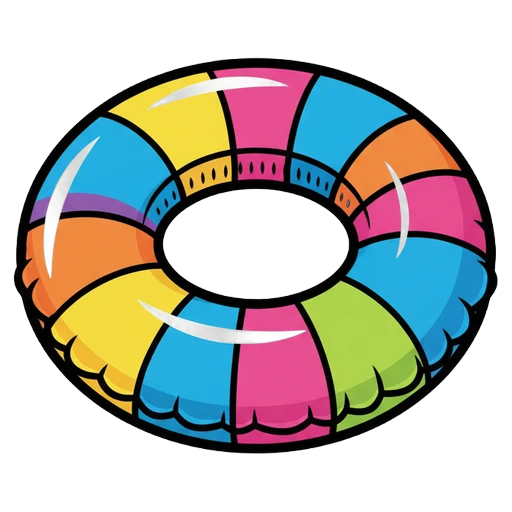 inner tube Pop Art icon