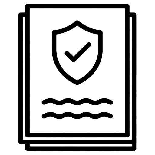 insurance policy Line Art icon