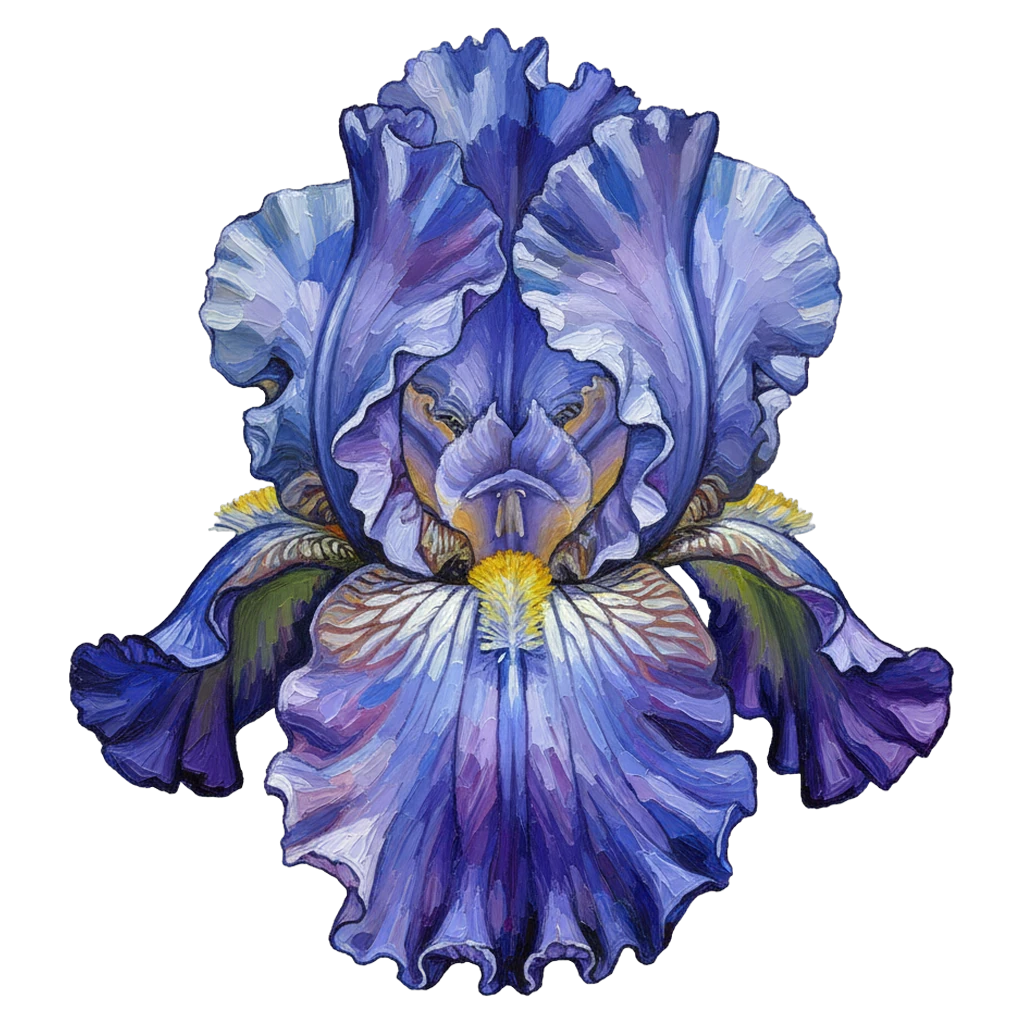 iris Oil Painting icon