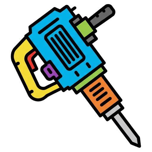 jack hammer Pop Art icon