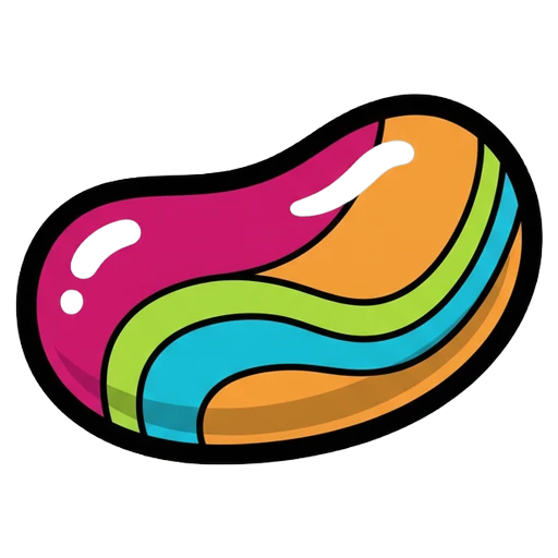 jelly bean Pop Art icon