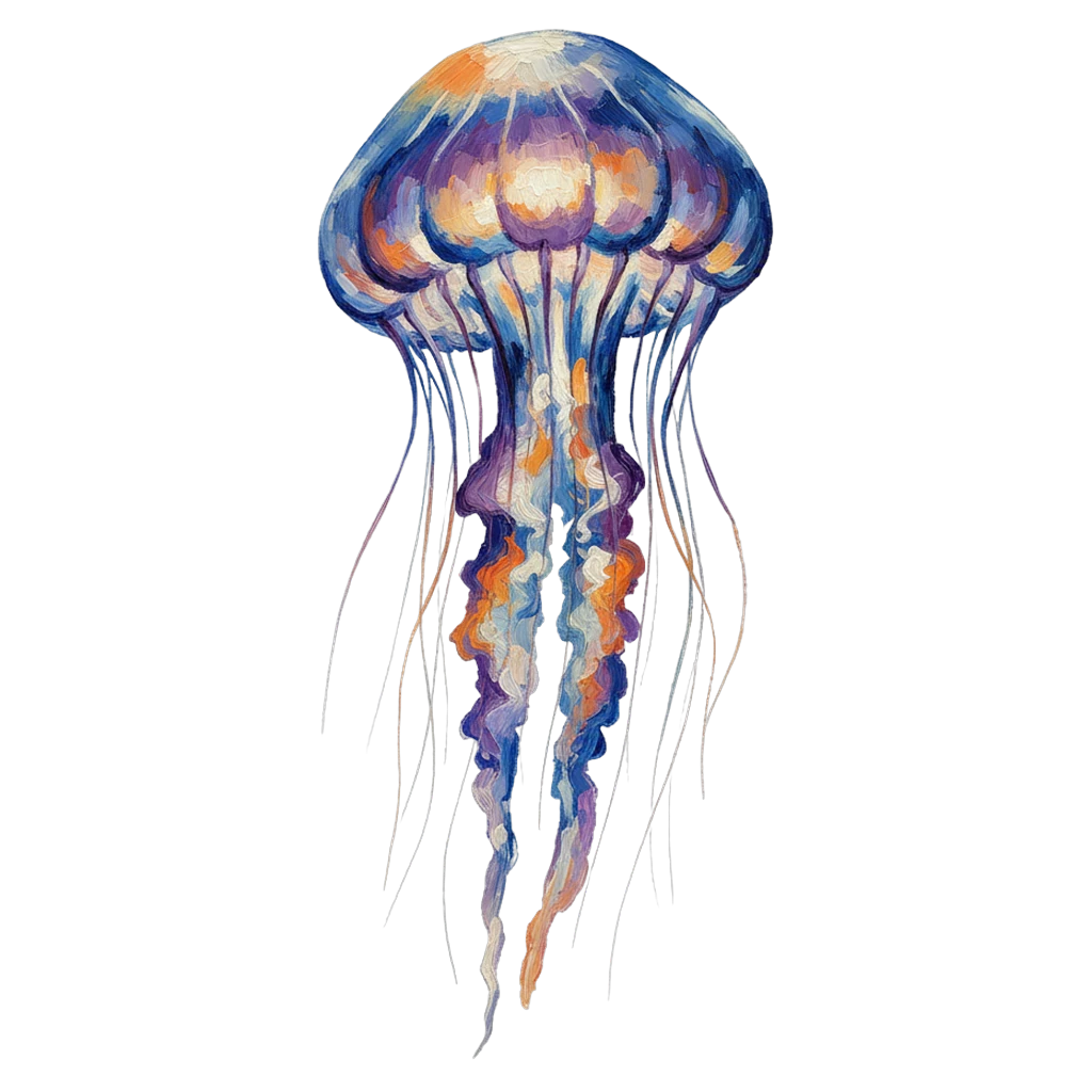 jellyfish Oil Painting icon