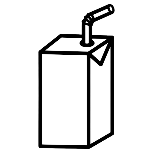 juice box Line Art icon