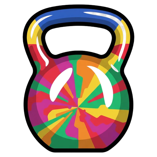 kettlebell Pop Art icon