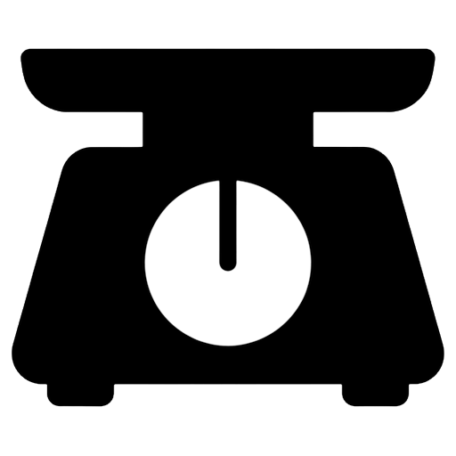 kitchen scale Solid Glyph icon