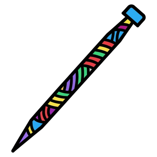 knitting needle Pop Art icon - free AI-generated pop art icon for web and app projects