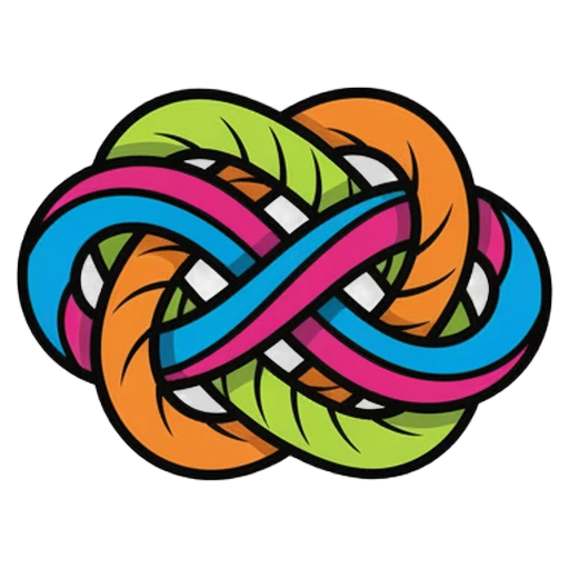 knot Pop Art icon - free AI-generated pop art icon for web and app projects