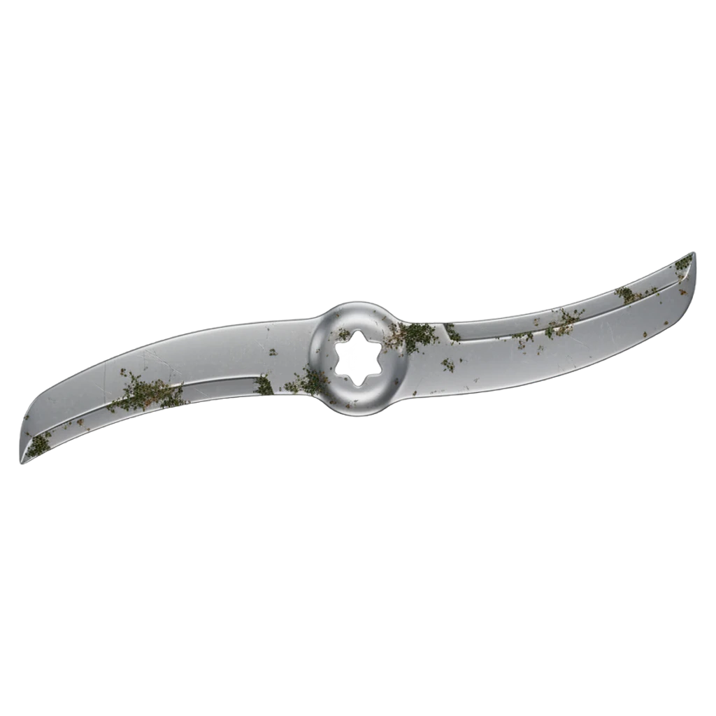 lawn mower blade Photorealistic icon