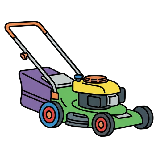 lawnmower Pop Art icon