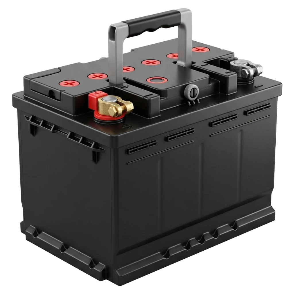 lead acid battery Photorealistic icon