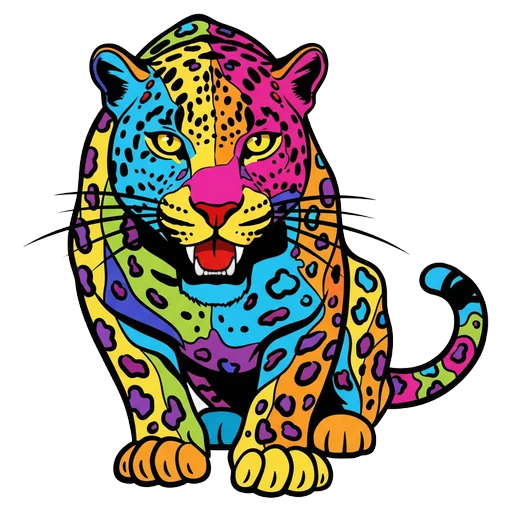 leopard Pop Art icon