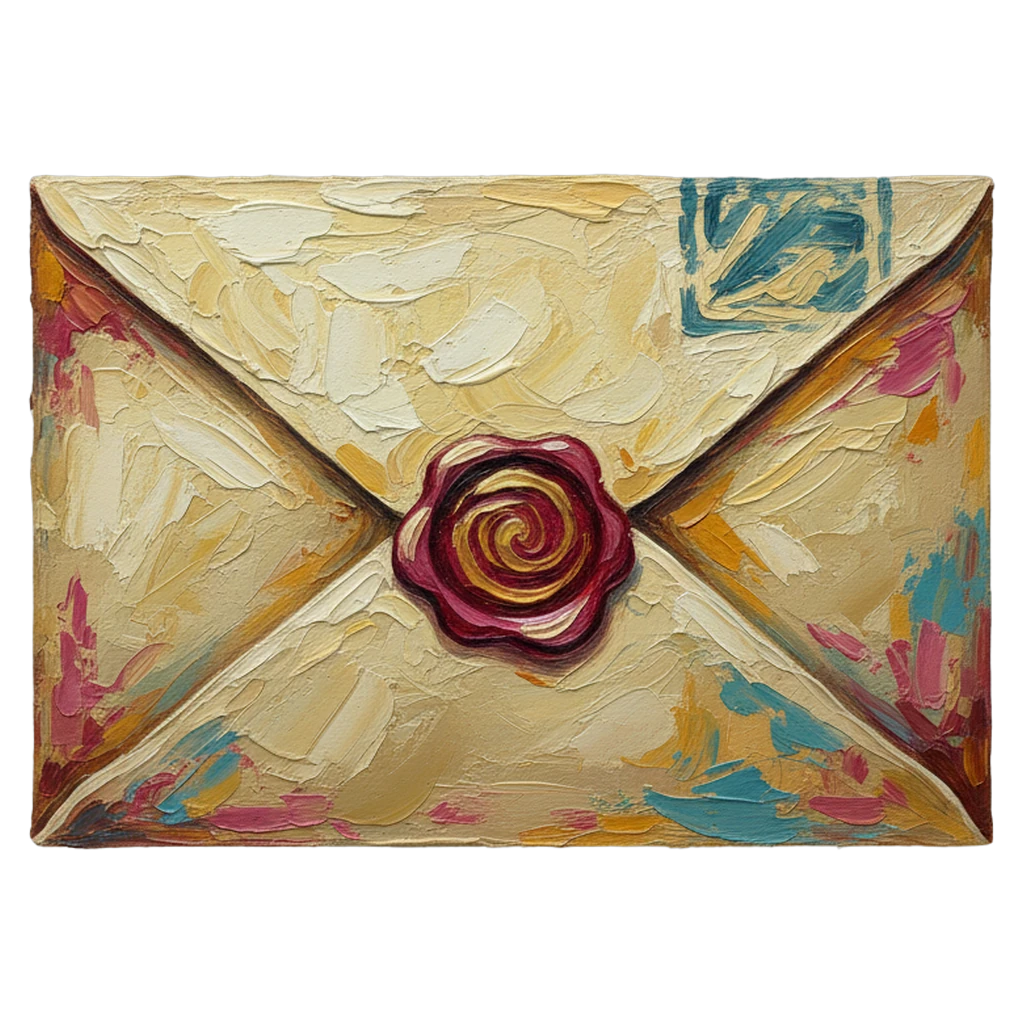 letter envelope Oil Painting icon