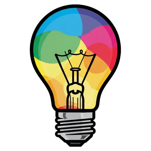 light bulb Pop Art icon