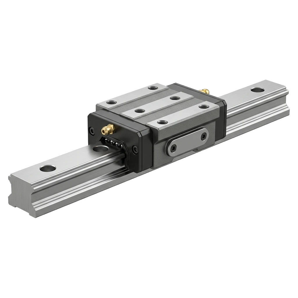 linear guide rail Photorealistic icon - free AI-generated photorealistic icon for web and app projects