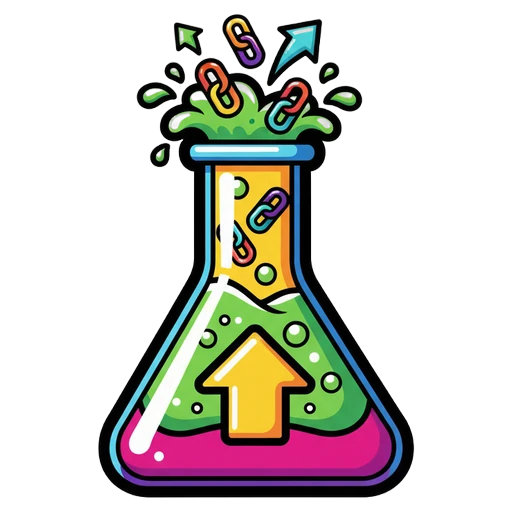 link juice beaker Pop Art icon