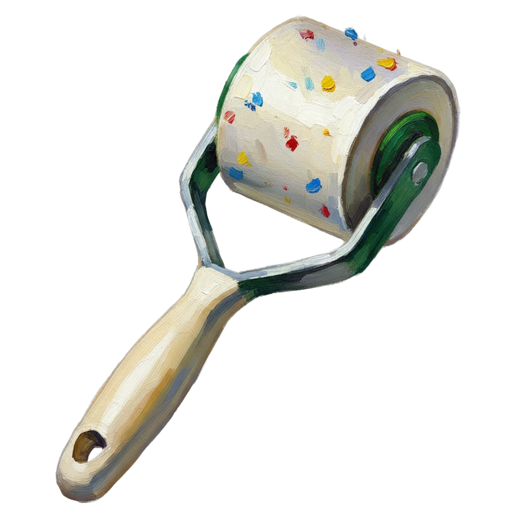 lint roller Oil Painting icon